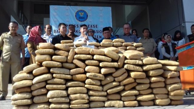BNNP Banten Gagalkan Penyelundupan Ganja