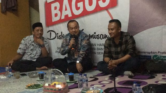 Diskusi Refleksi Hari Kesehatan Nasional 2022 dengan tema 'Penanganan dan Pencegahan Gagal Ginjal Akut di Banten' yang diselenggarakan Kelompok Kerja (Pokja) Wartawan Harian dan Elektronik Provinsi Banten, di KP3B, Kota Serang, Kamis (3/11/2022).