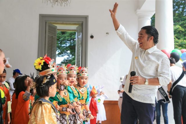 Gebyar Anak PAUD Tahun 2022 di Gedung Negara Provinsi Banten Jl. Brigjen KH Syam'un No. 5 Kota Baru , Kota Serang, Minggu (27/11/2022).
