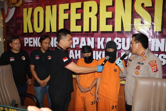 Tersangka pengedar narkoba ditangkap Polres Serang.