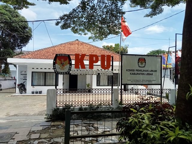 Kantor KPU Kabupaten Lebak.