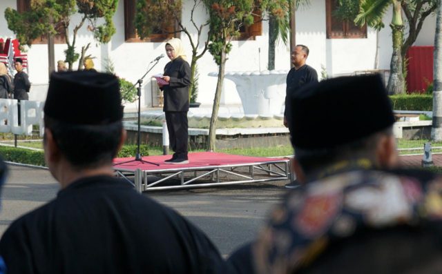 Hari Pendidikan Nasional (Hardiknas) Tahun 2023 di halaman Pendopo Bupati Serang, Selasa (2/5/2023).