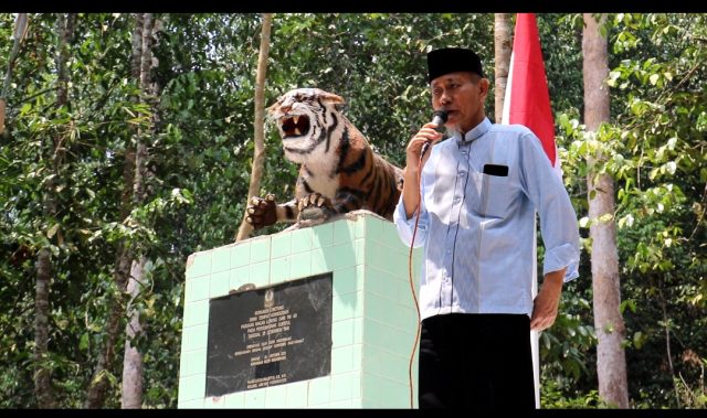 Peresmian Monumen Perjuangan Macan Loreng di Cibetung Taktakan, Kota Serang, Banten.